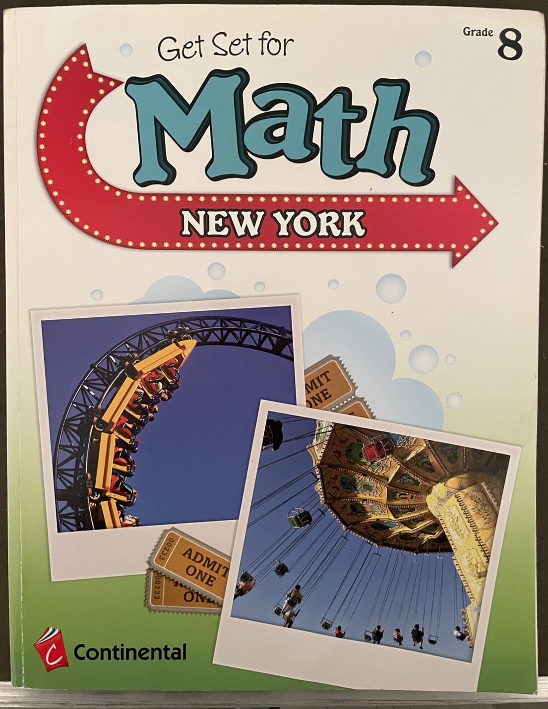 Get Set For Math New York- Grade 8- Study Guide/Workbook (Continental)