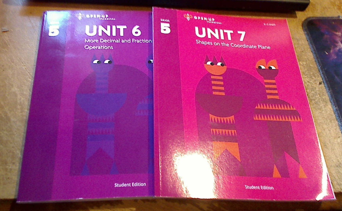 NEW-Open Up Resources – Grade 5 – Math Units # 6 & 7- Workbooks