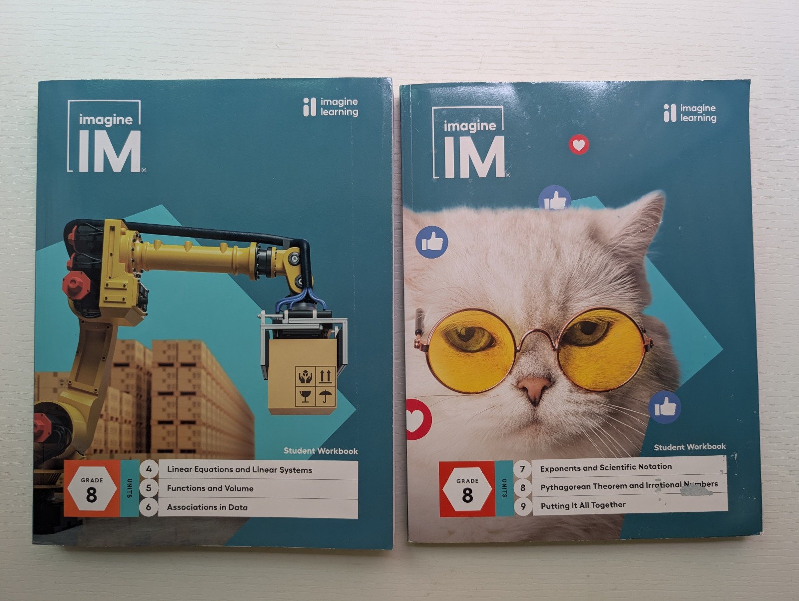 Imagine IM Grade 8 Math Student Workbook Set Units 4-9 Imagine Learning