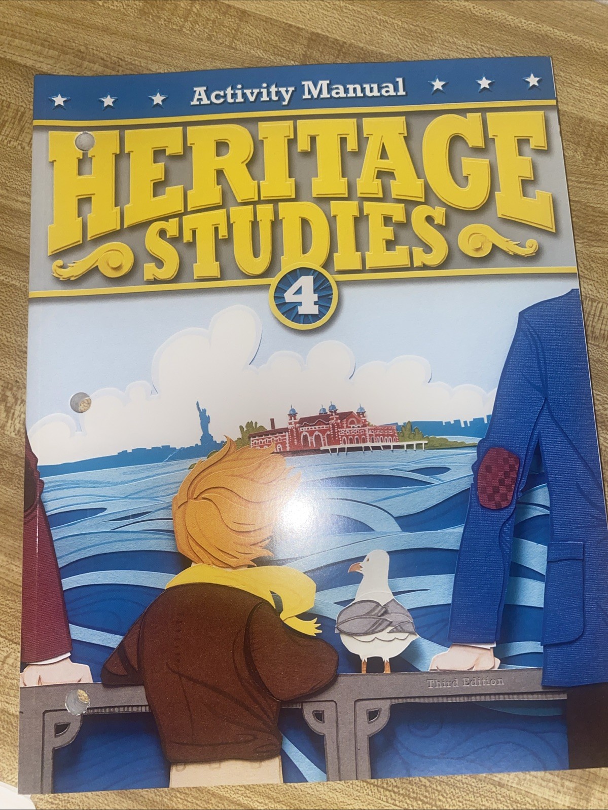New BJU Press Bob Jones Heritage Studies 4 3rd Ed Student Book Activity Manuel