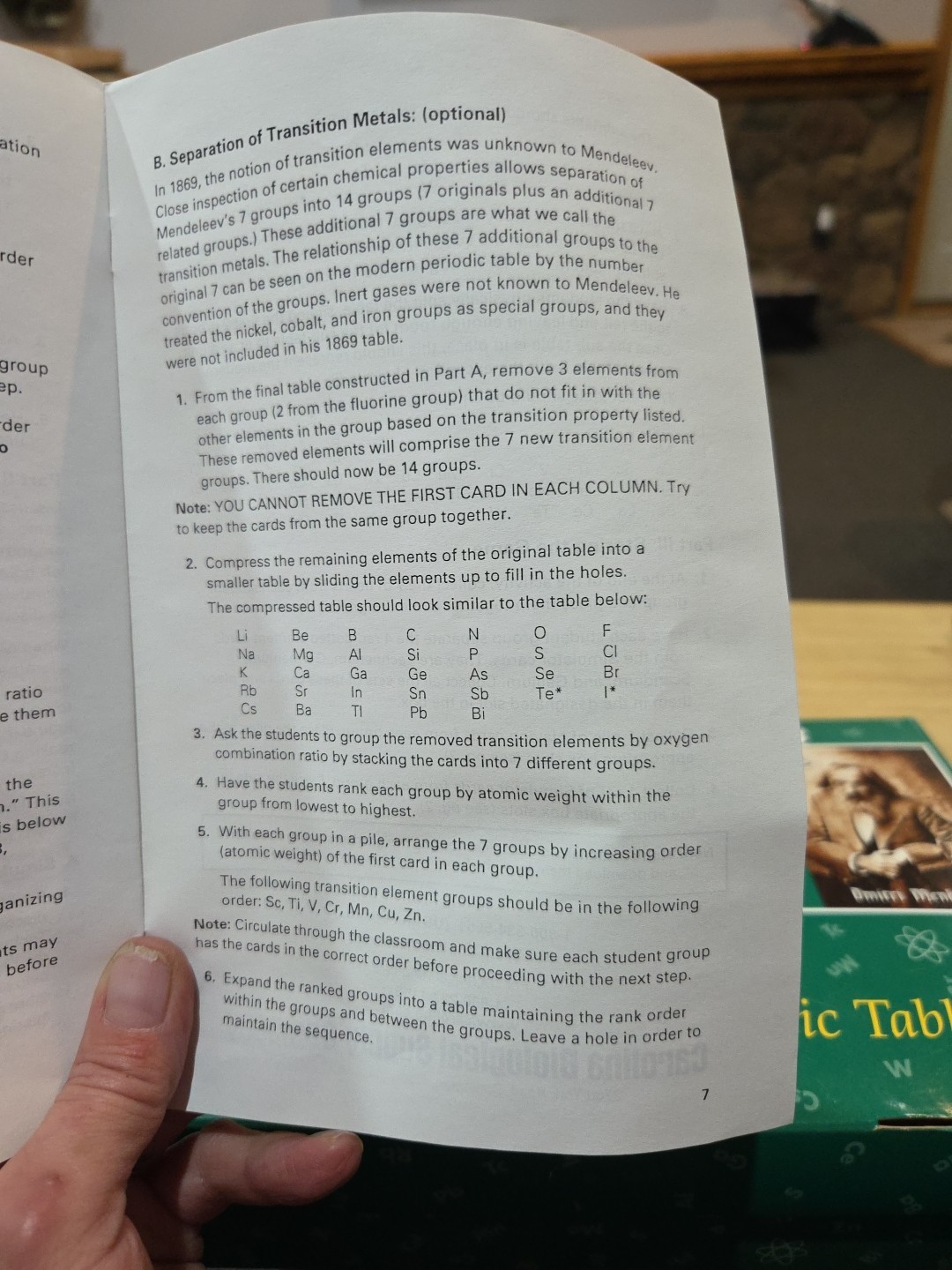 Simulator For Teachers/Students activity to Teach The Mendeleev Periodic Table
