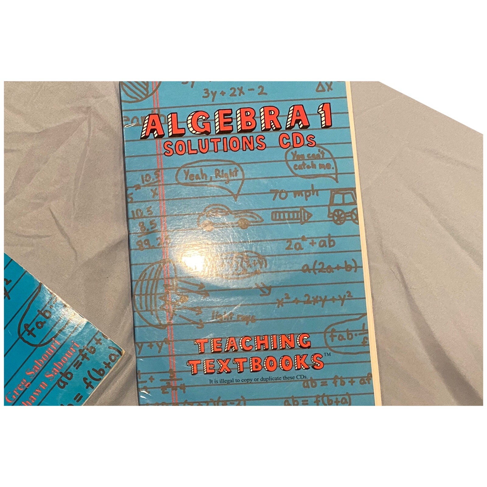 Teaching Textbooks ALGEBRA 1: ANSWER KEY & TEST BANK, Solutions CDs, Test
