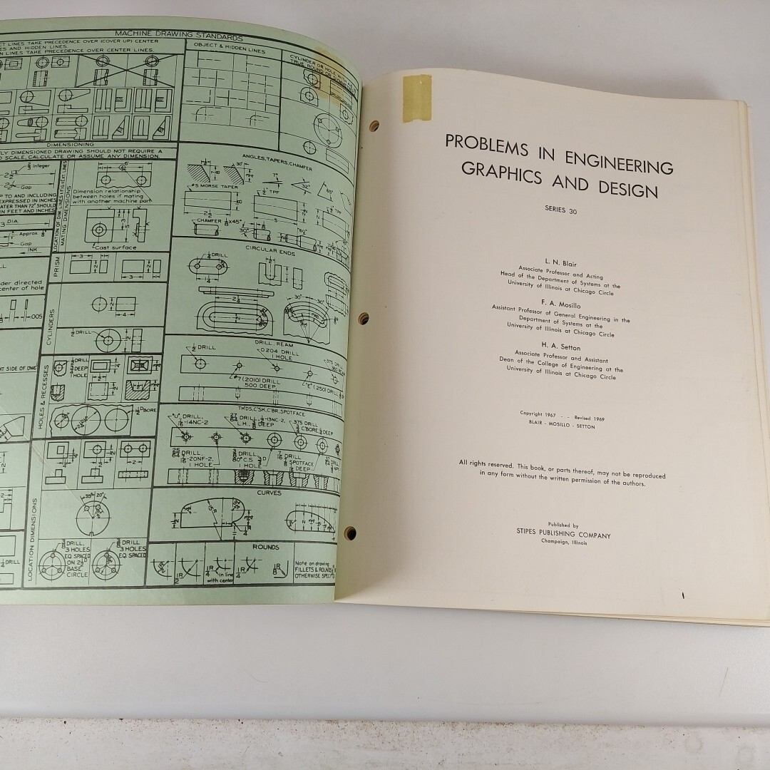 Problems in Engineering Graphics And Design Series 30 Blair, Mosillo, Setton PB
