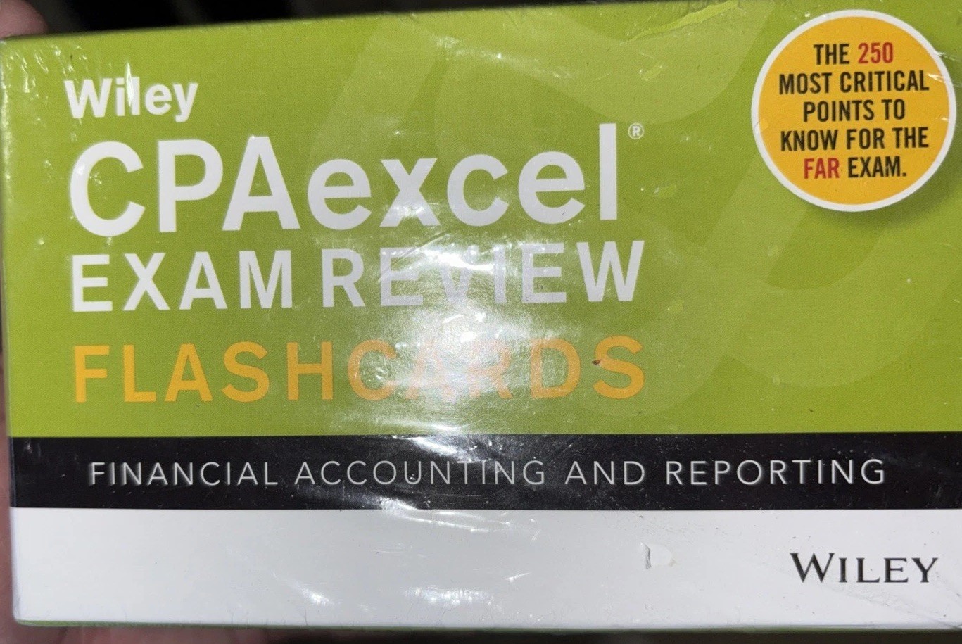 Wiley CPAexcel Exam Review Flashcards Financial Accounting Reporting 250 Cards