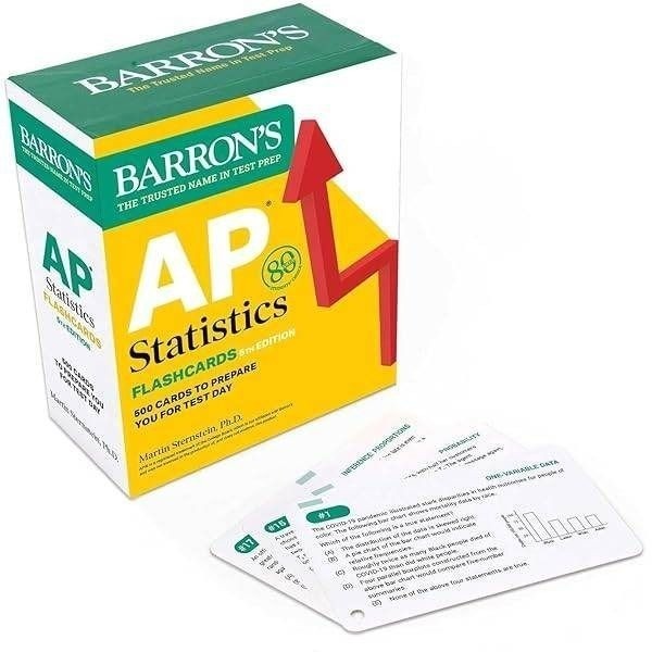 Barron’s AP Statistics Flashcards 5th Edition 500 Cards Martin Sternstein PhD
