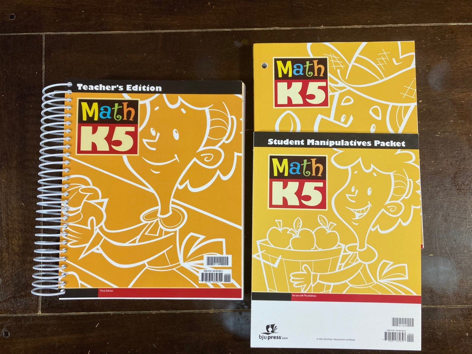 NEW BJU Math K5 COMPLETE SET, 3rd edition