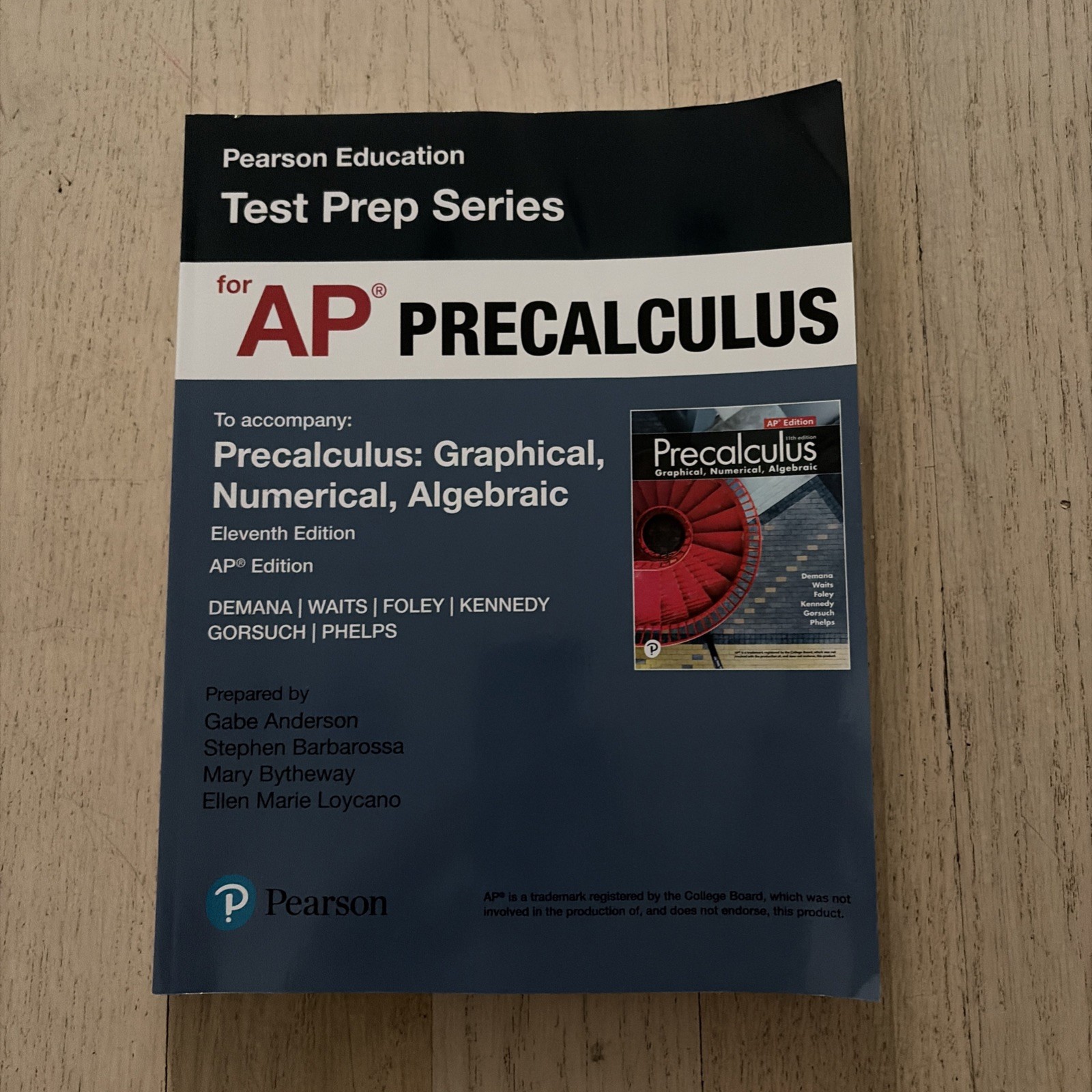 Pearson AP Precalculus Test Prep Study Guide Paperback AP Edition Math