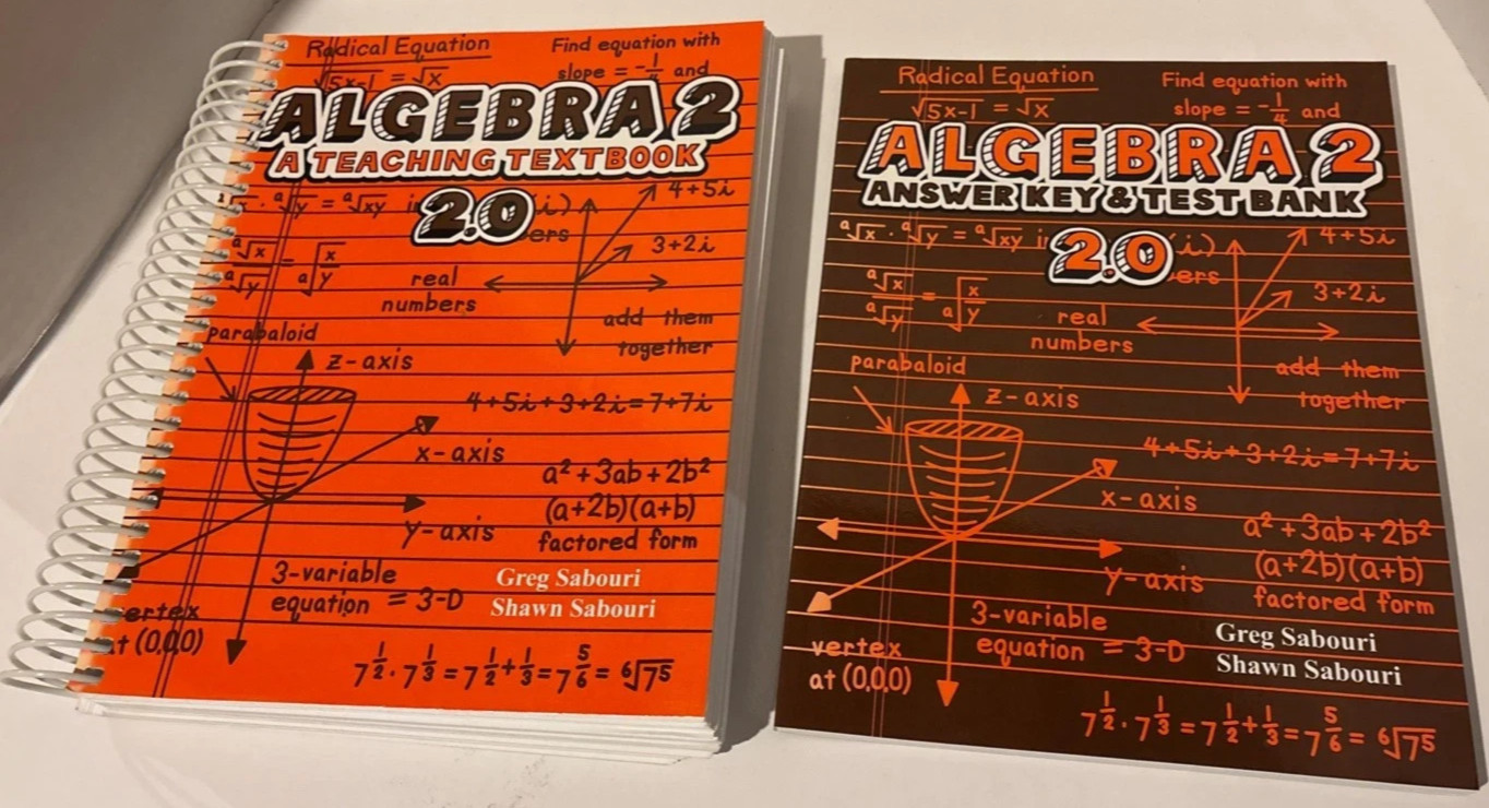 Teaching Textbooks Algebra 2 Student Workbook 2.0 + Answer Key *LIKE NEW BOOKS*