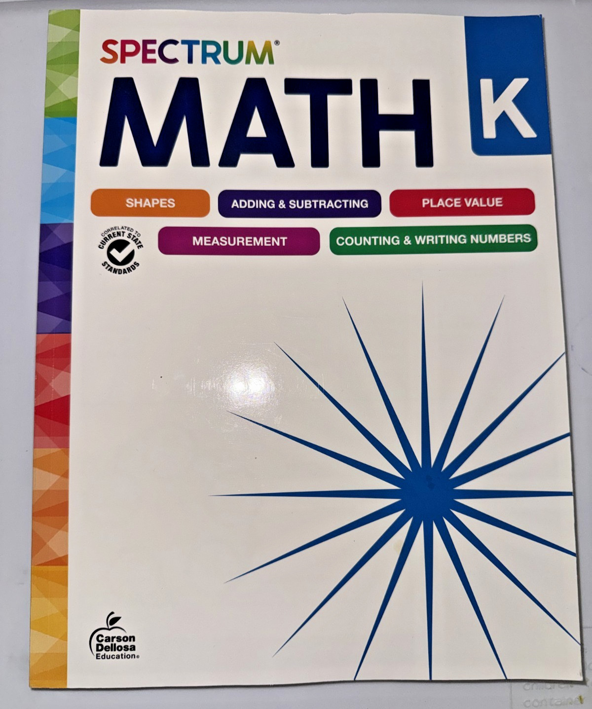 Spectrum Math K Kindergarten – Carson Dellosa New Design 2024