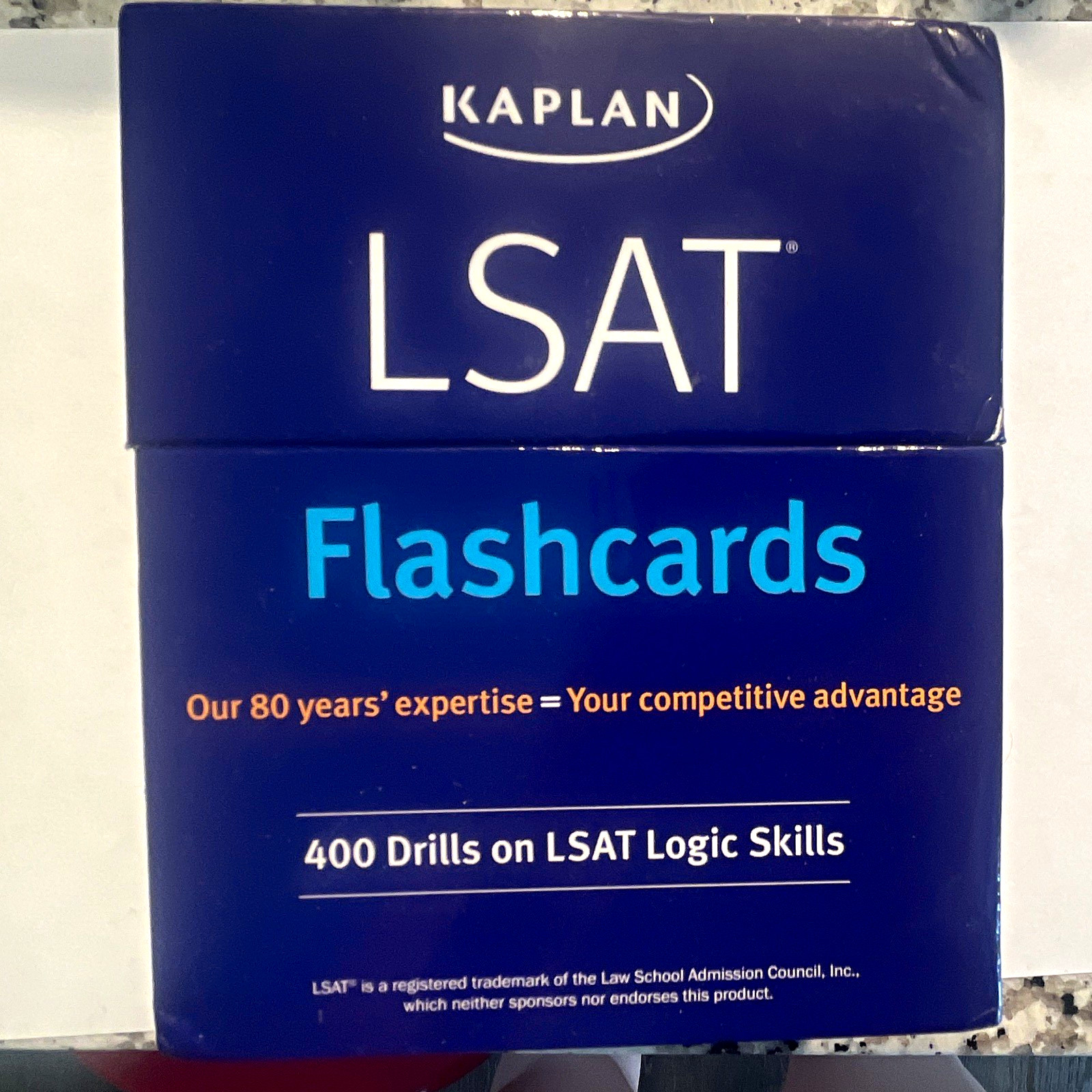 Kaplan LSAT Flashcards Box Set, 400 Drills on LSAT Logic Skills