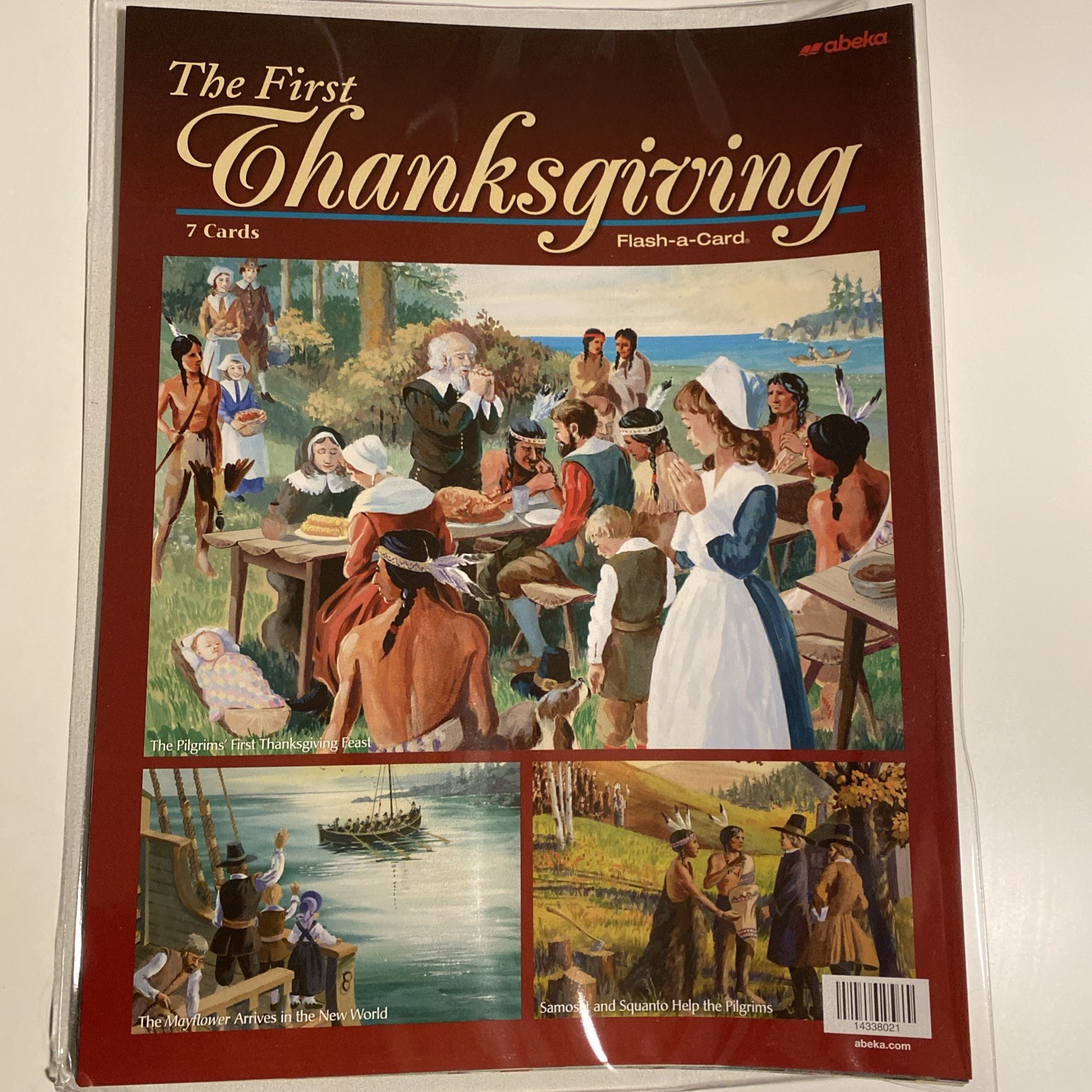 Abeka Flash-A-Card The First Thanksgiving Large Size Cards