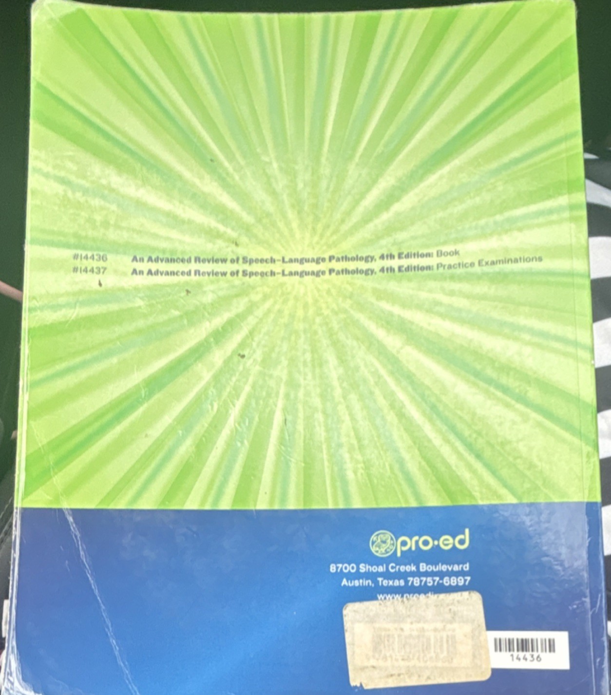 Pro-Ed An Advanced Review of Speech-Language Pathology Study Guide 4th Ed