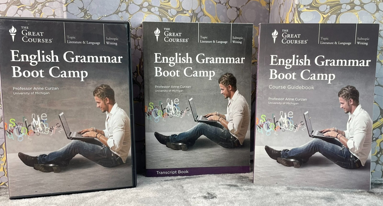 Great Courses English Grammar Boot Camp DVD and Course Workbook Transcript Book
