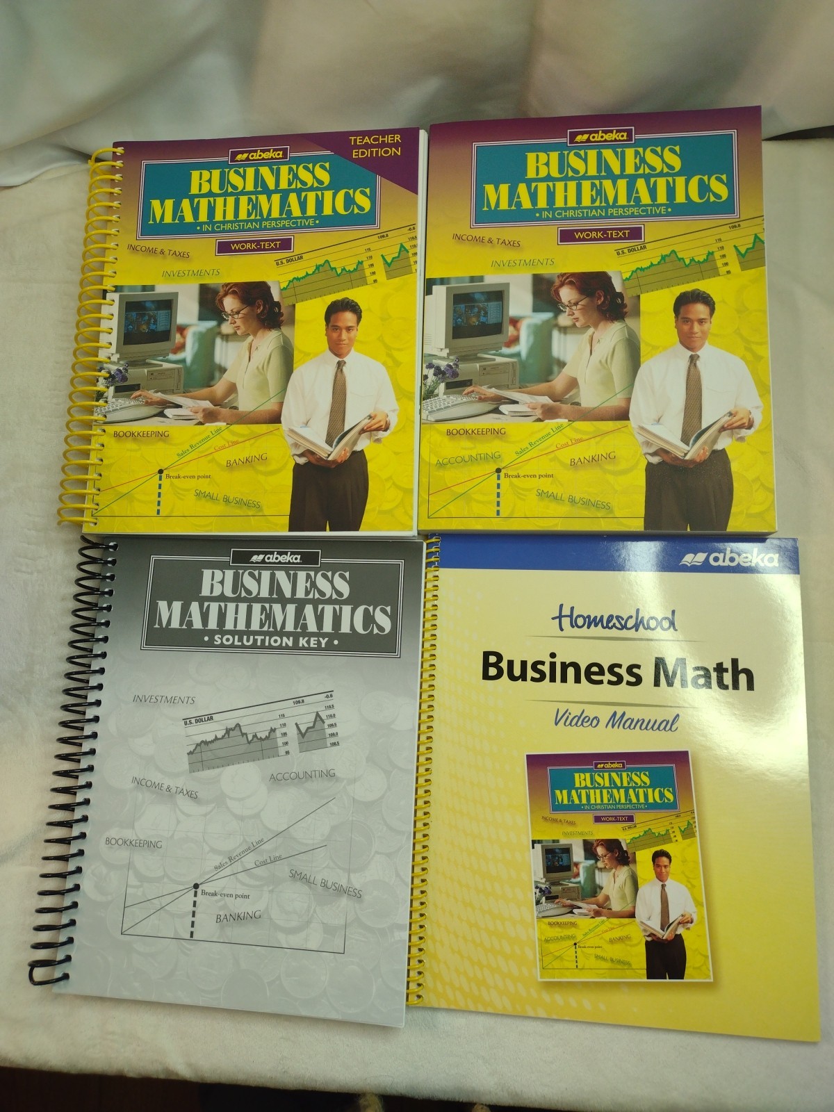 Abeka Business Mathematics Work-Text, Teacher Edition, Solution Key, Manual 4Bk