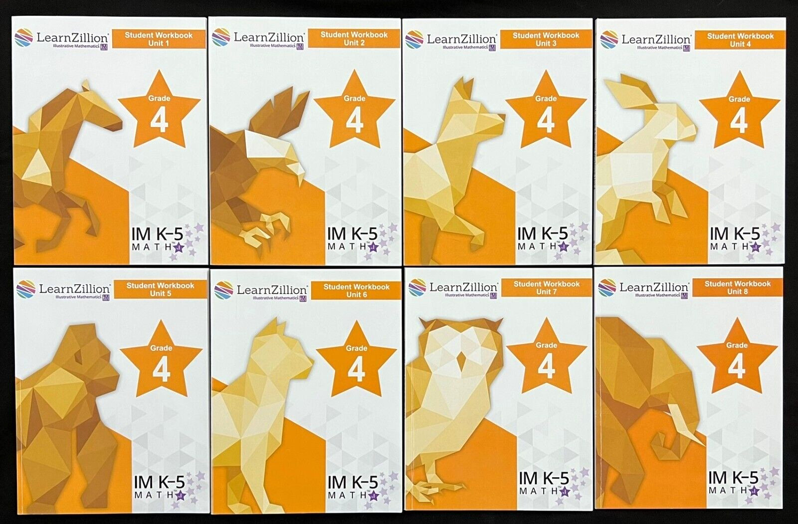 4th Grade – LEARN ZILLION – STUDENT WORKBOOKS (Complete Set Units 1 – 8) (2021)