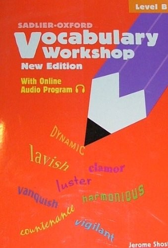 VOCABULARY WORKSHOP, LEVEL B By Jerome Shostak **Mint Condition**
