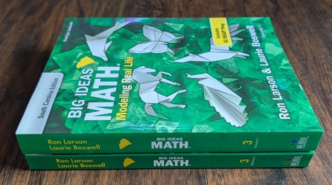 Volume 1 And 2- Big Ideas Math Modeling Real Life South Carolina Edition Grade 3