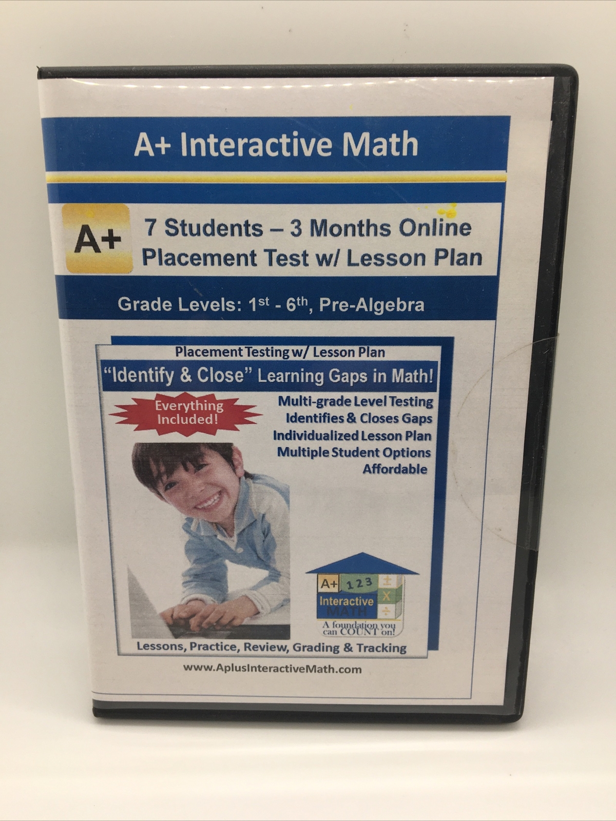 A+ Interactive Math 1st-6th 7 Students 3 Months Online Code New Pre-Algebra