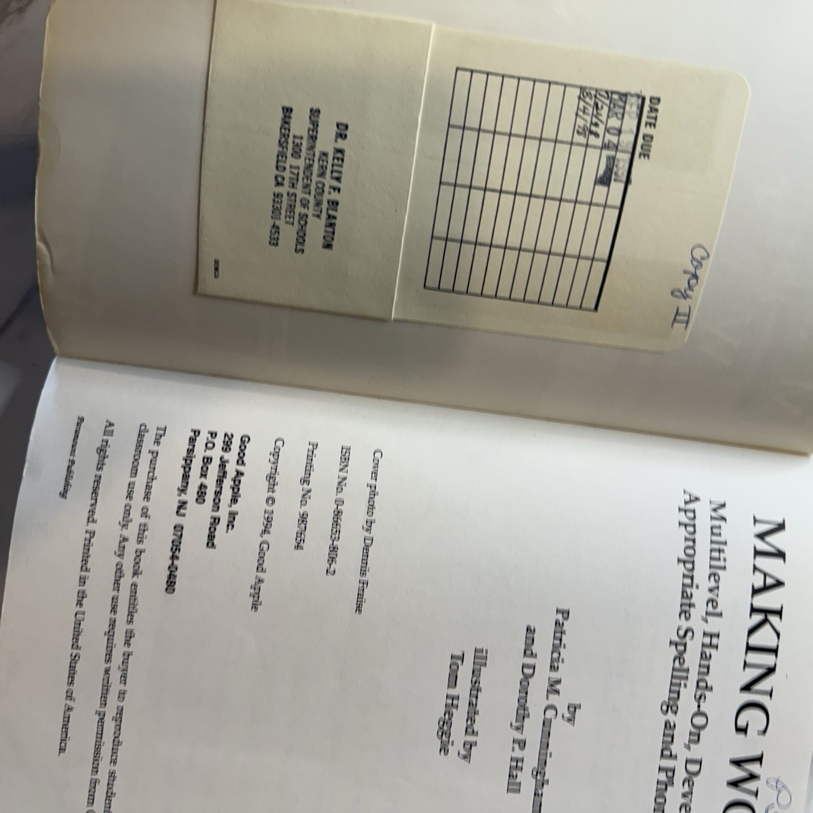 VTG Making Words K-3 Hands-On Developmentally Appropriate Spelling Homeschool