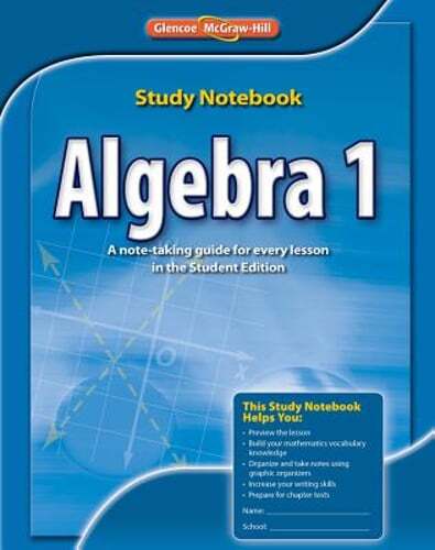 Algebra 1, Study Notebook by McGraw Hill: Used