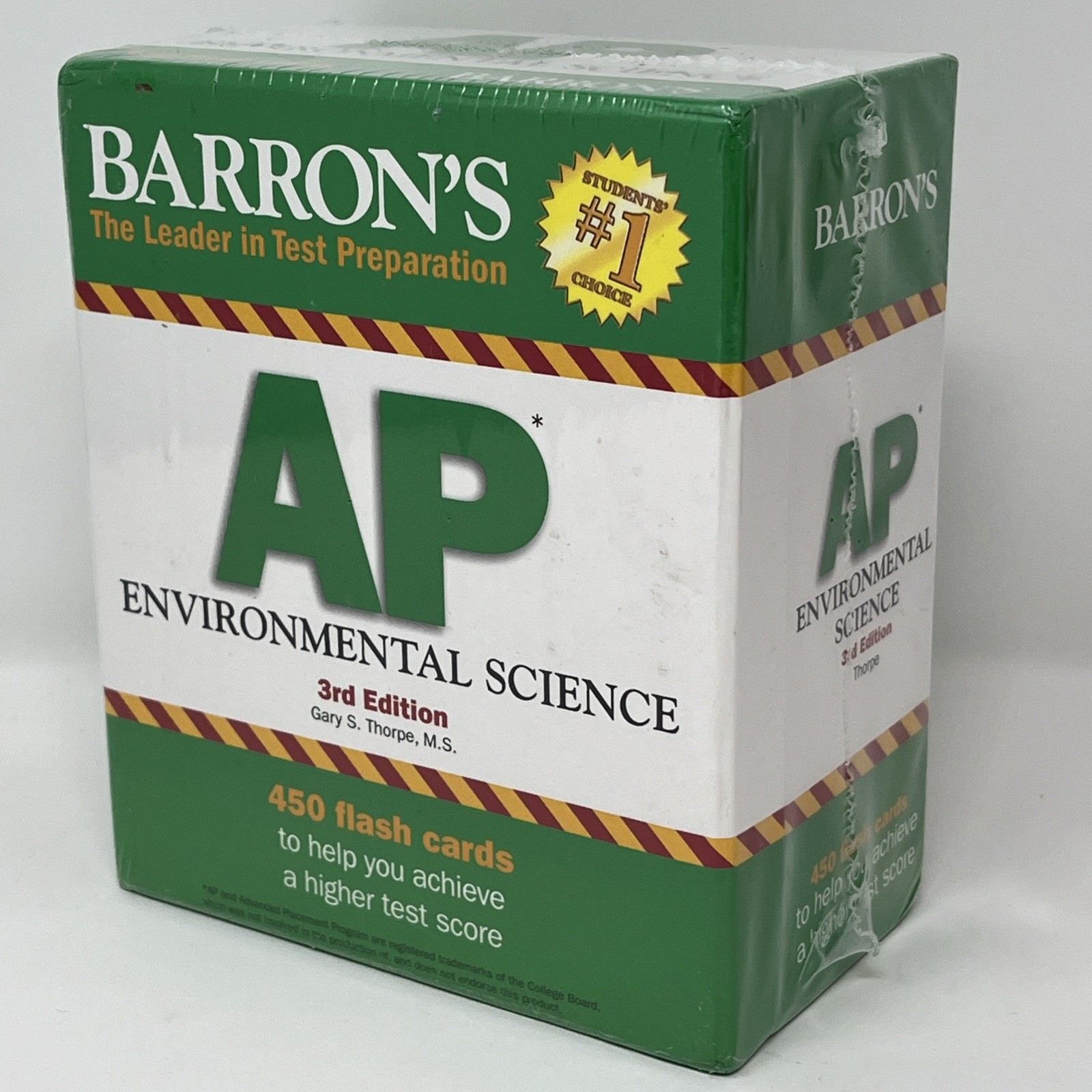 Barron’s Test Preparation 3rd Edition AP Environmental Science 450 Flash Cards