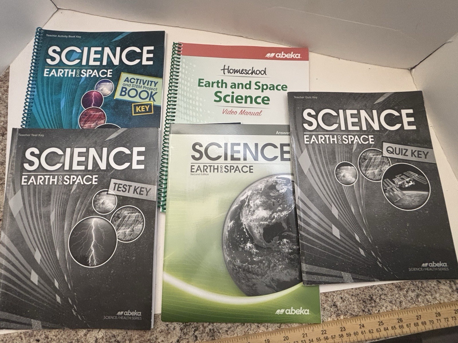 Abeka Science Earth & Space x5/2nd Ed Teacher Keys Video Manual Grade 8