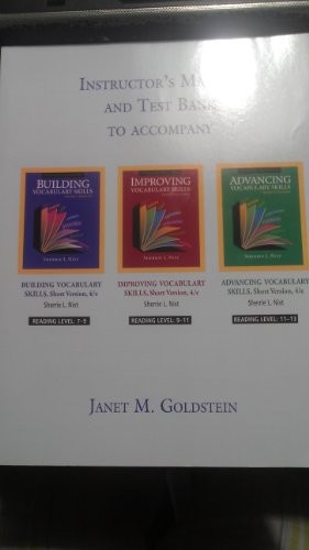 INSTRUCTOR’S MANUAL AND TEST BANK TO ACCOMPANY BUILDING By Janet M. Goldstein