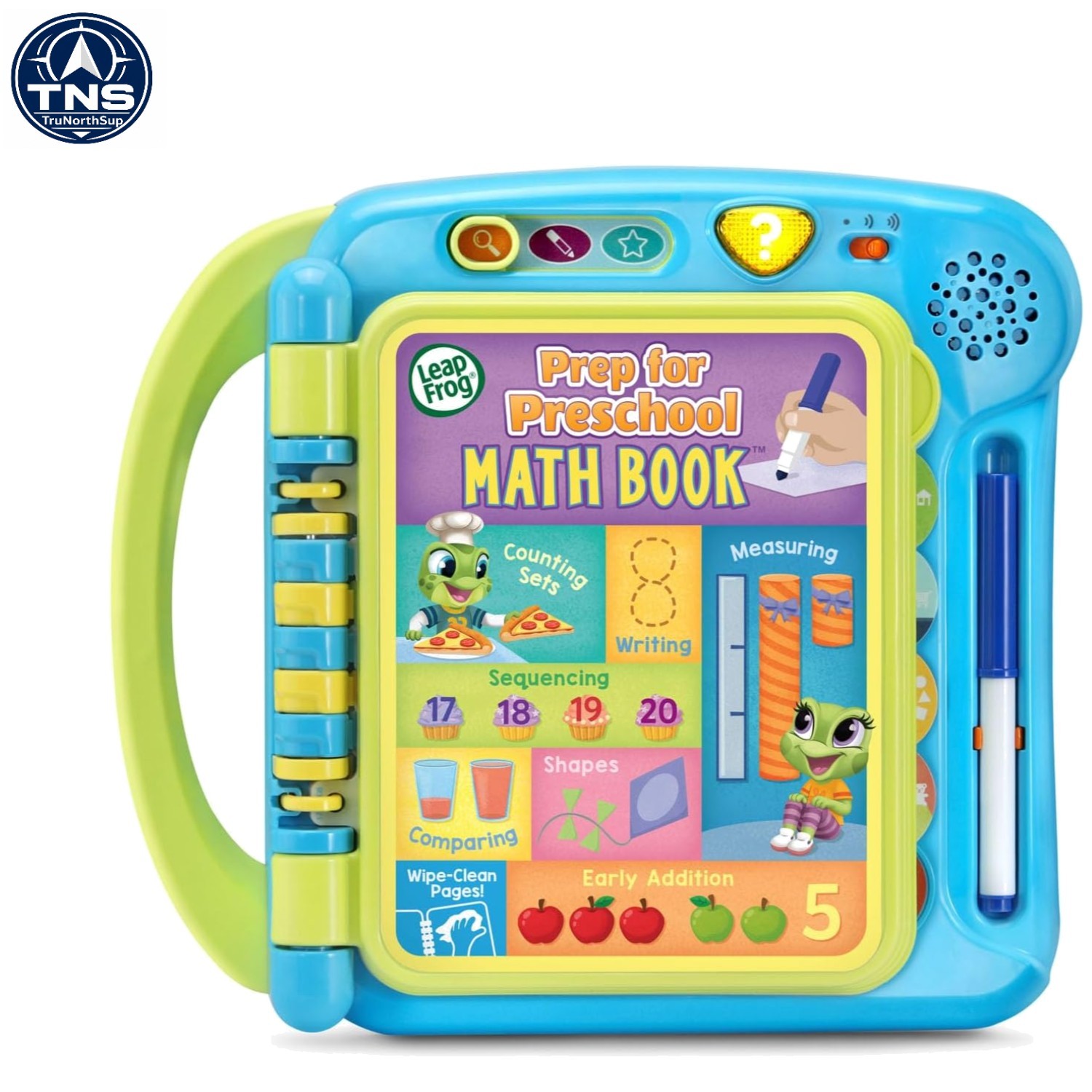 Prep for Preschool Math Book Tad Lily Counting Shapes Reusable Pages for Ages 3+