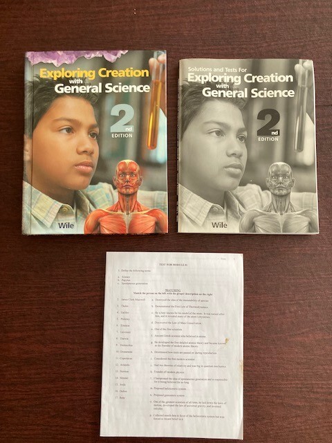 Exploring Creation with General Science 2nd Edition : Wile Text Solutions Tests