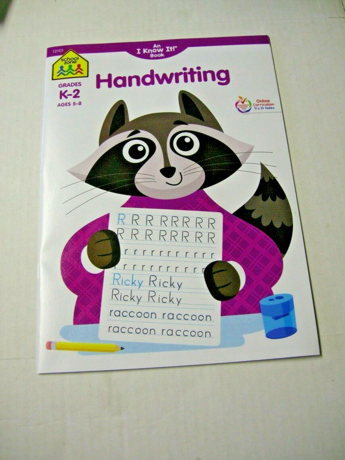Handwriting Book By Vision St. Publishing, Grades K-2, Ages 5-8, New