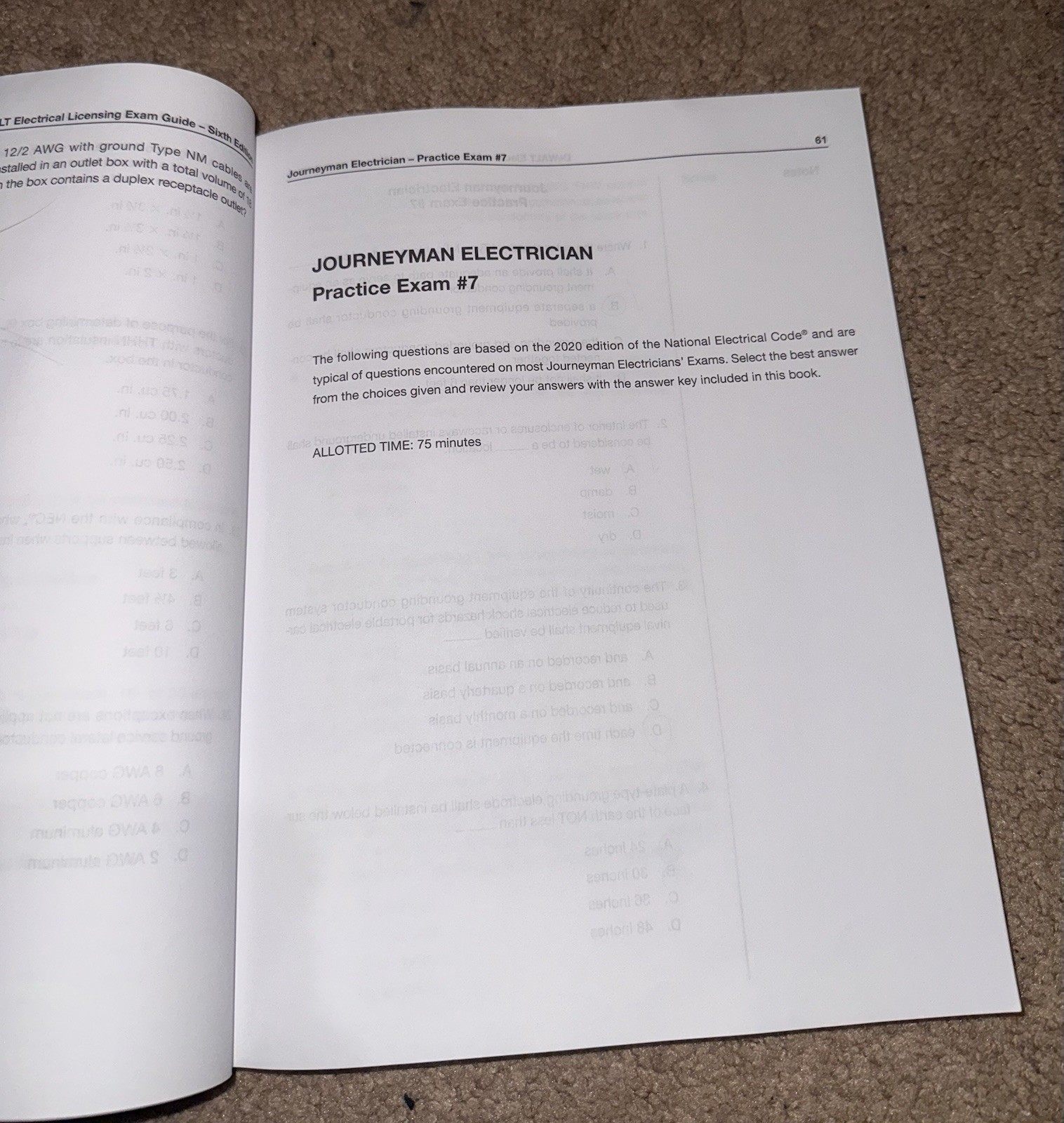 DEWALT Electrical Licensing Exam Guide: Based on the NEC 2020 6th Edition