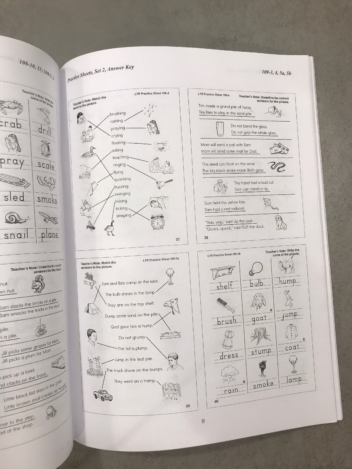 CLE Learning To Read Practice Sheets