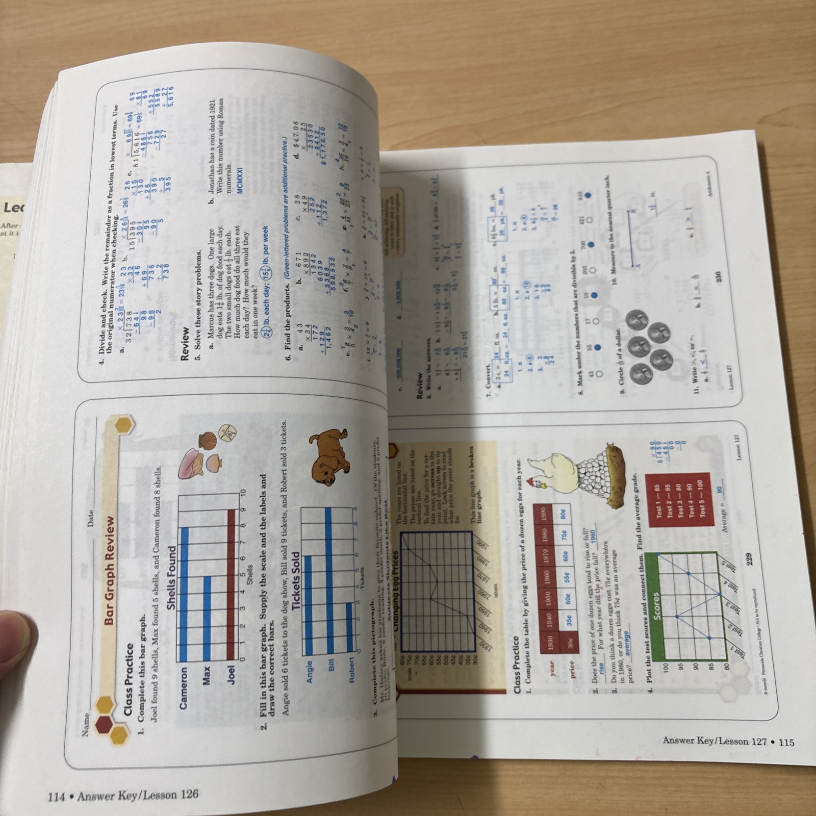 Abeka Book Arithmetic 4 Set 4th Edition Work-Text Answer Key + Tests Teacher Key