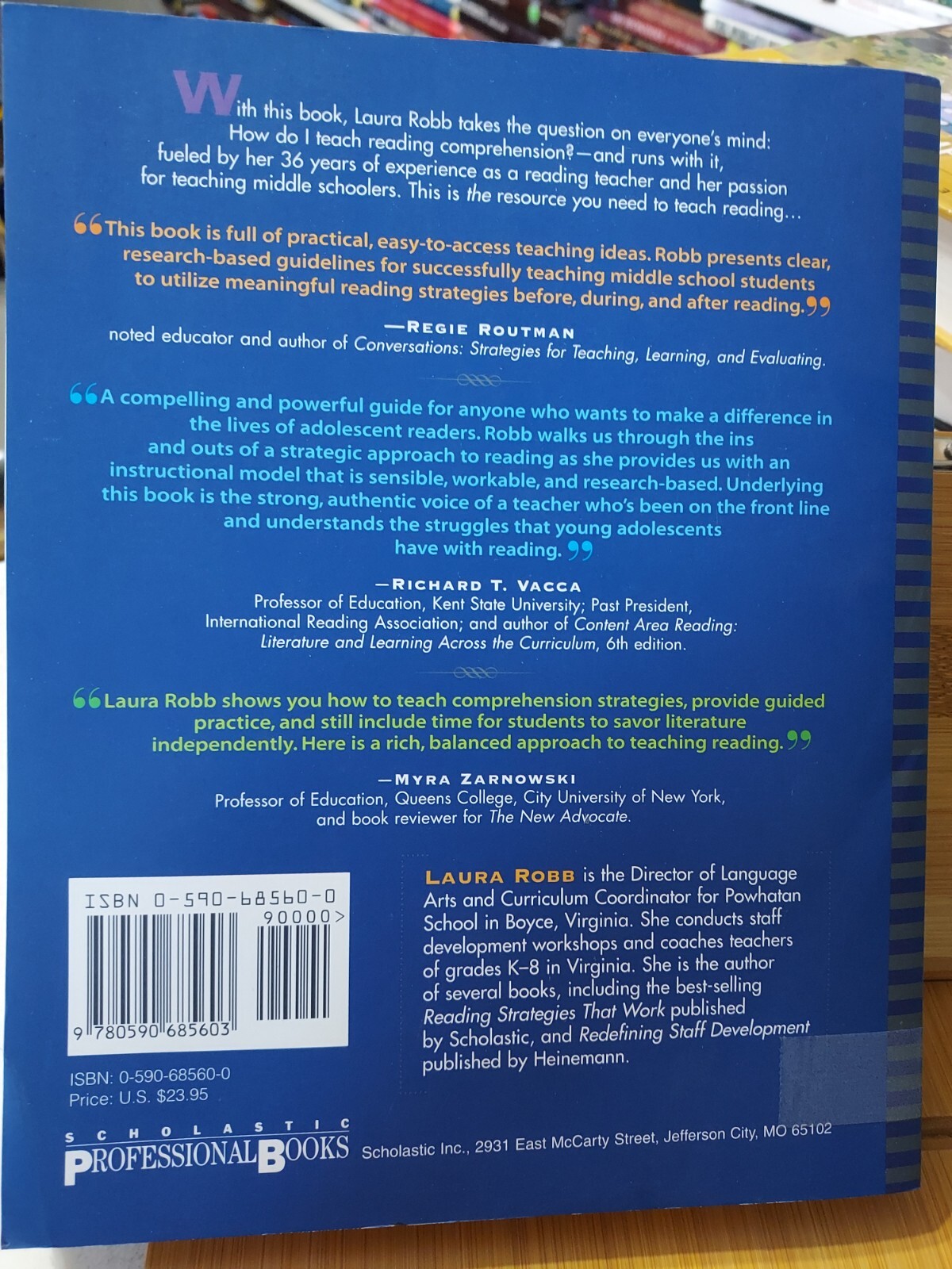 Teaching Reading in Middle School Laura Robb (2000,TPK) T5J