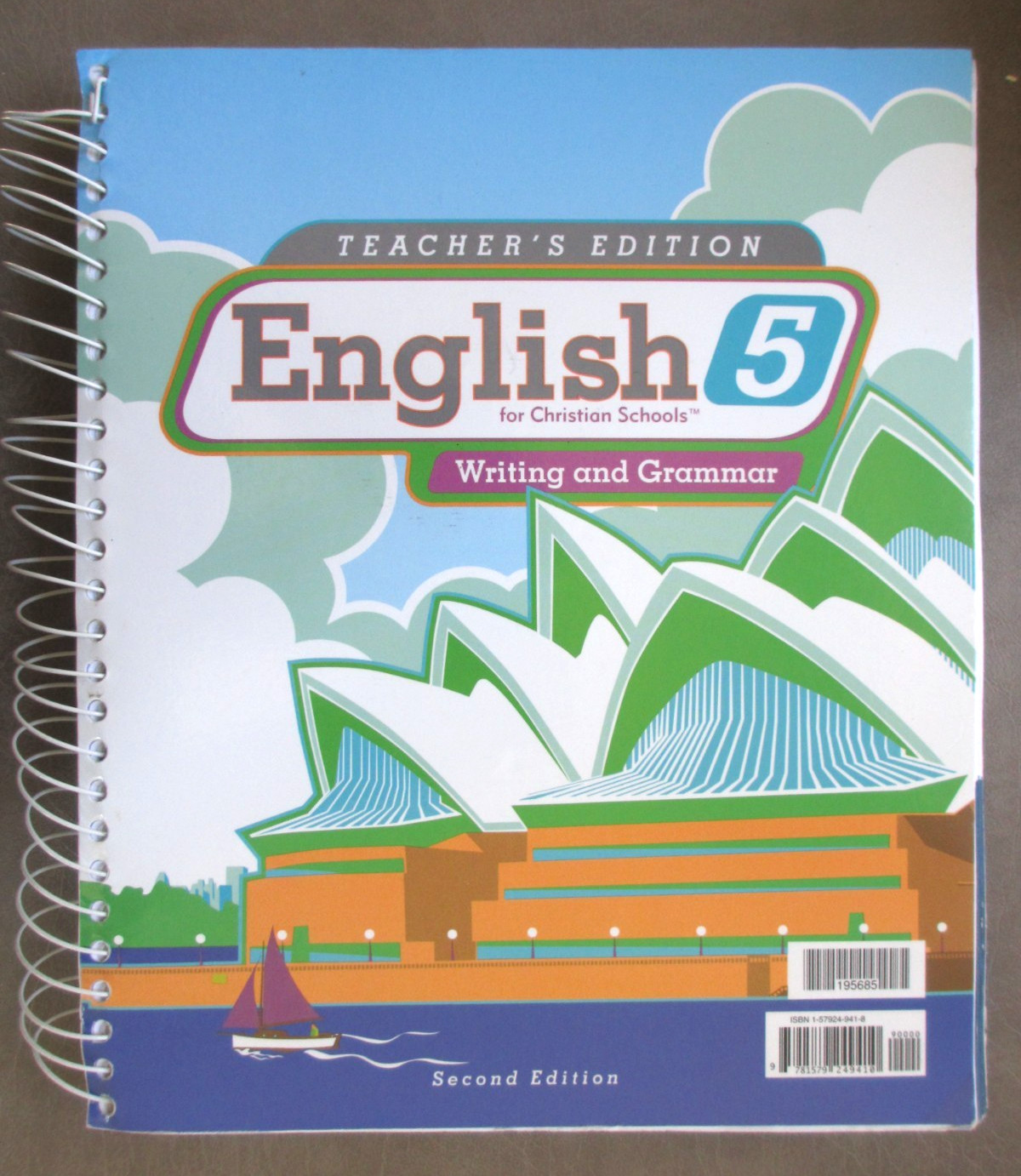 BJU Press English 5 Second 2nd Edition Teacher’s Edition With CD Bob Jones Univ.