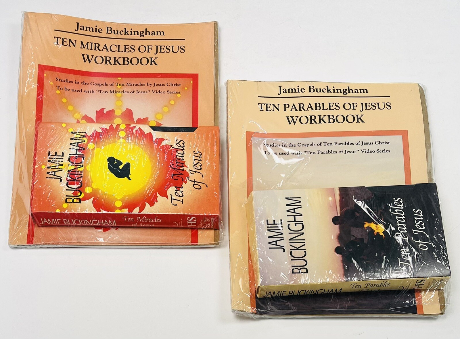 Ten Miracles Parables of Jesus by Jamie Buckingham (VHS & Workbook 1988) NIP NEW
