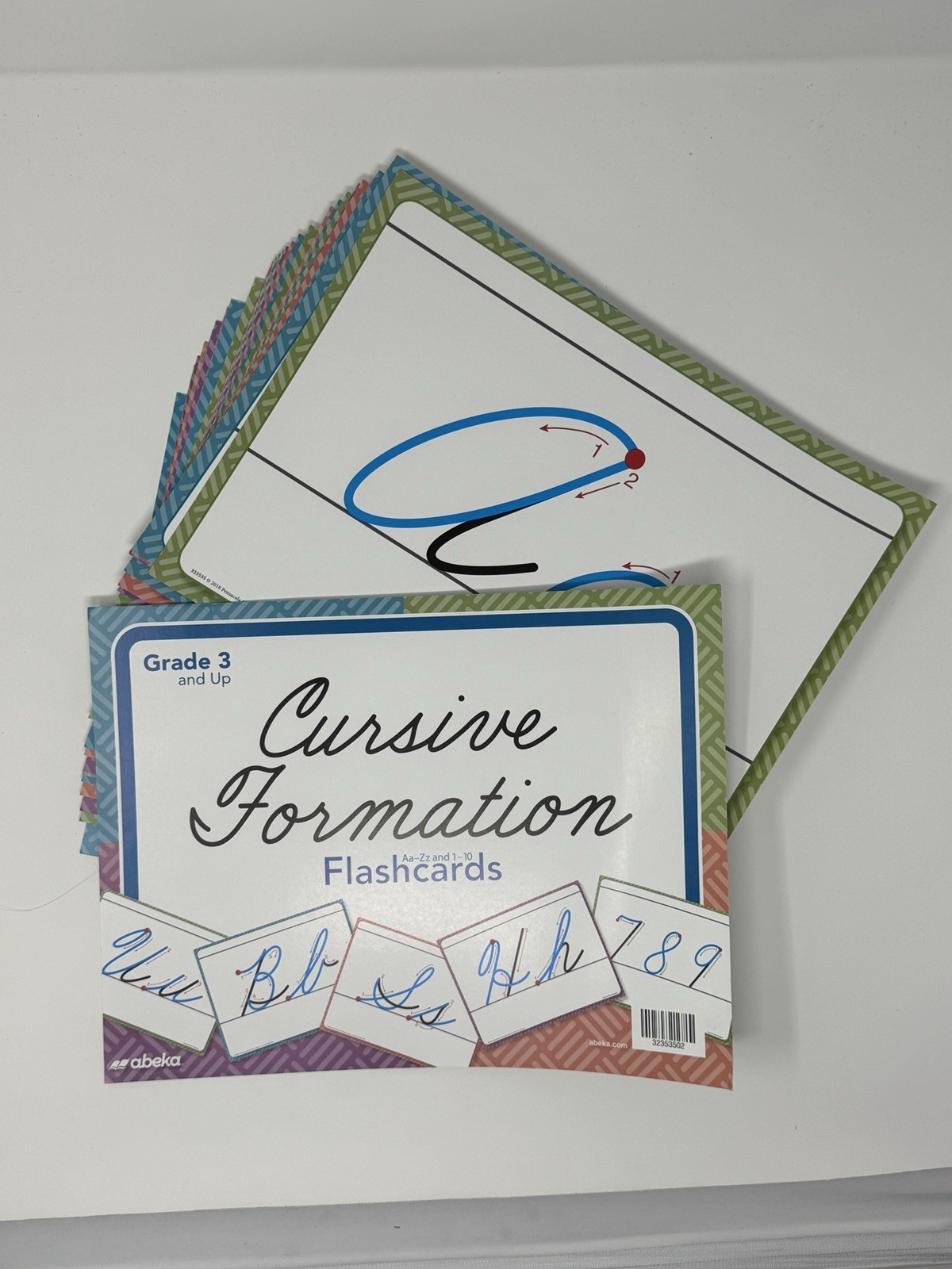 Abeka 3rd Grade Cursive Formation Flashcards Homeschool