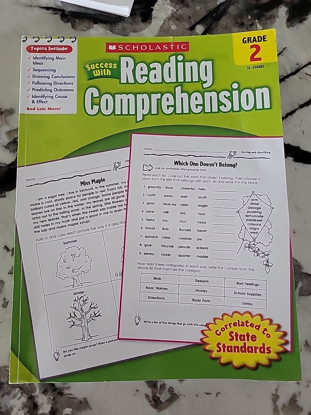 Second Grade Workbook Bundle – 4+1 Books (Math, ELA, Cursive) – New And Unused