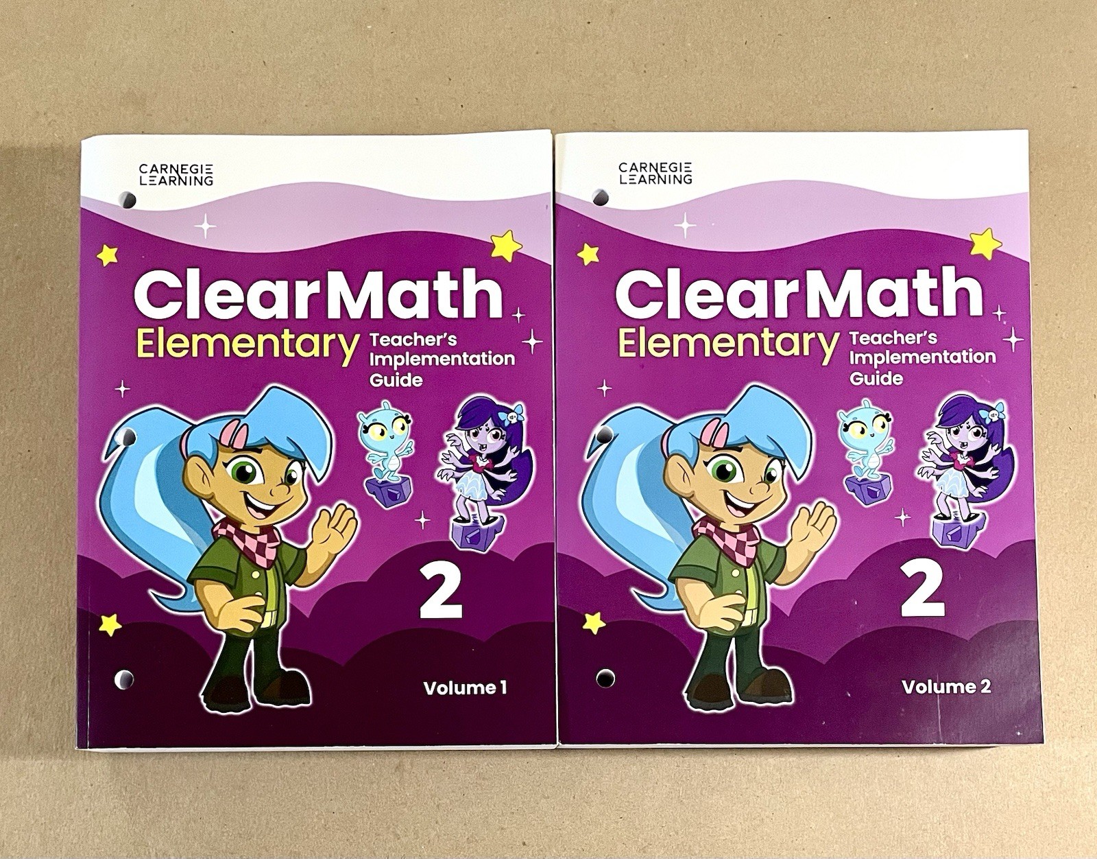 Carnegie Learning Clear Math Elementary School Grade 2 Teacher Guide, Vol 1 & 2