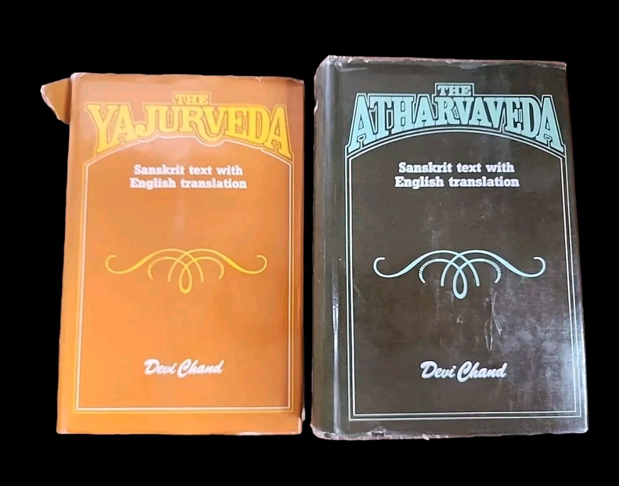 The Yajurveda 1980, The Atharvaveda 1982, Sanskrit Text W English By Devi Chand