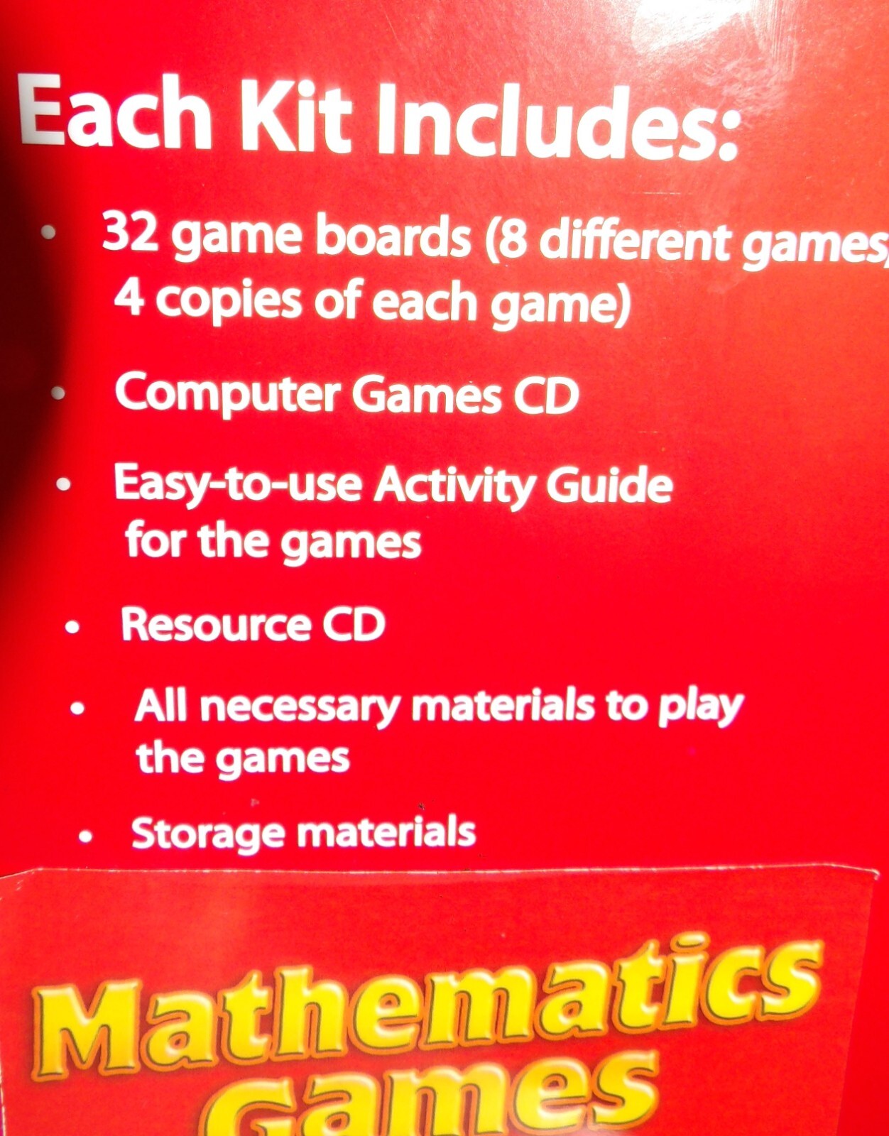 Kids Learn! Mathematic Games Level 6-8 , Teacher Kit Classroom , Teacher Created