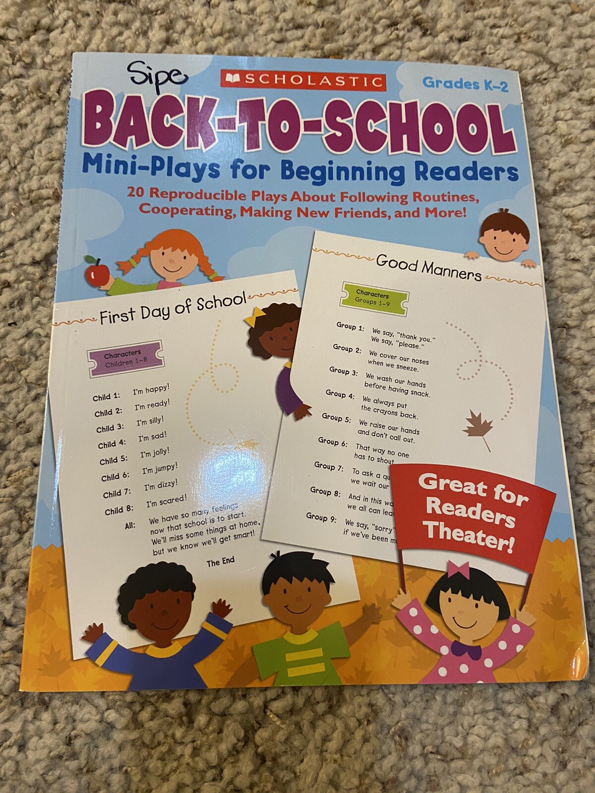 Back-to-School Mini-Plays for Beginning Readers : 20 Reproducible