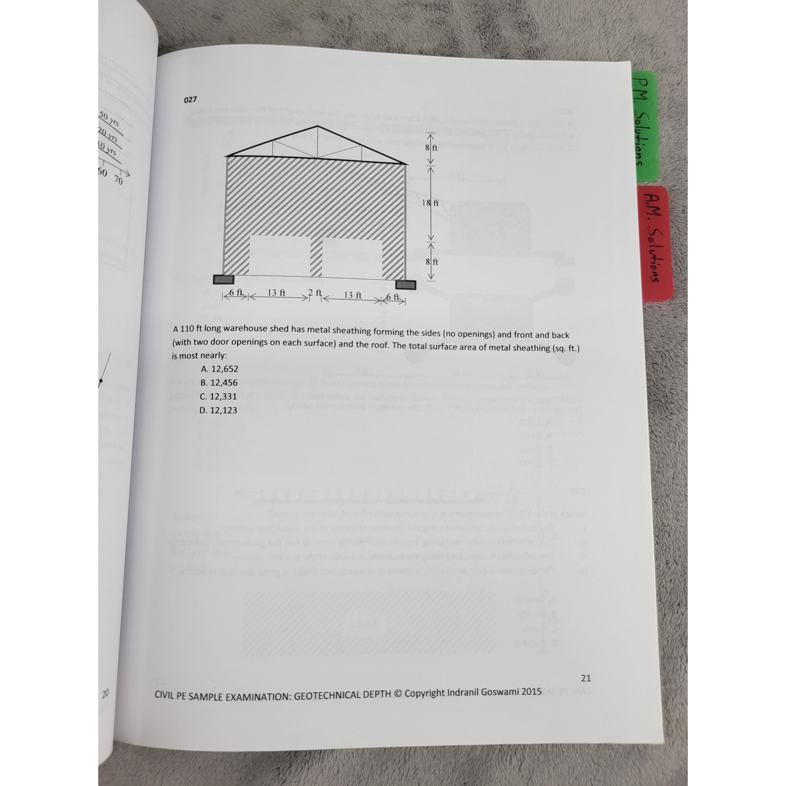 Civil PE Practice Exam Breadth + Geotechnical Depth Indranil Goswami 2015 Paper