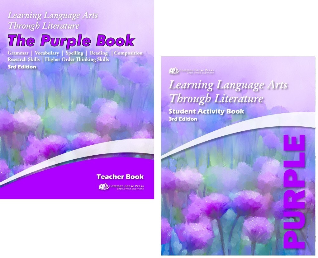 2018 3rd ed. Learning Language Arts Through Literature Purple Activity & Teacher