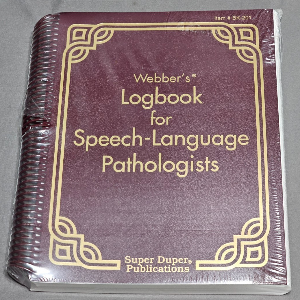 Webber’s Logbook for Speech-Language Pathologists – Super Duper Publications