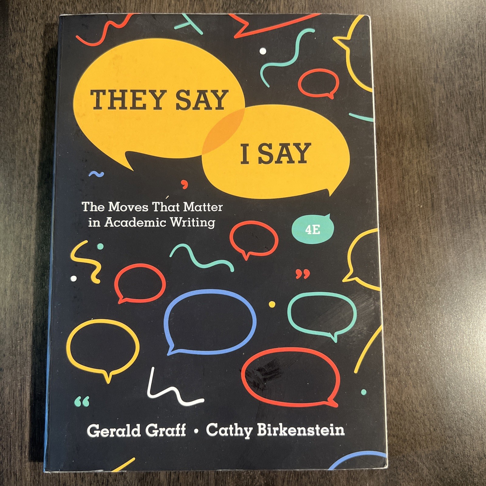 They Say I Say The Moves That Matter In Academic Writing 4th Edition Graff/Birk.