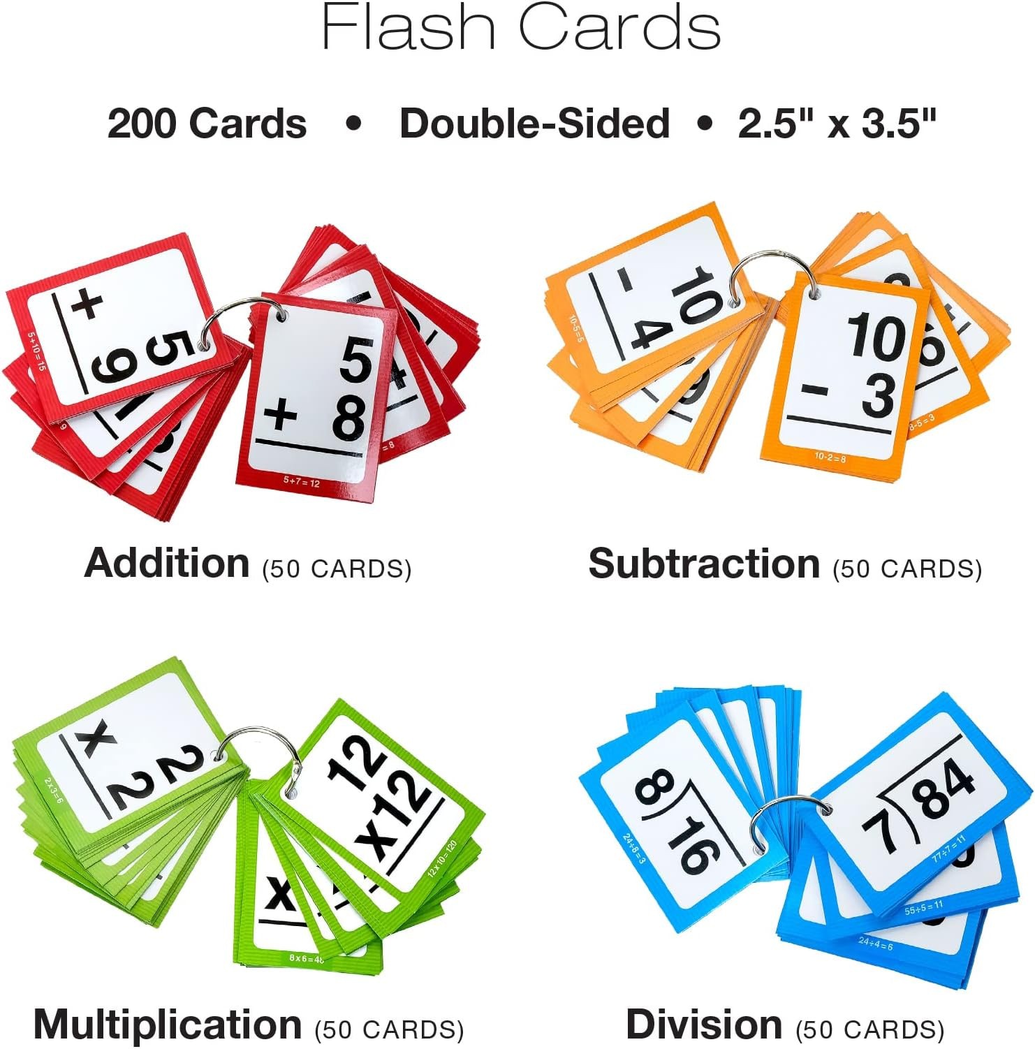 Excello Global Educational Math Kit – 315 Piece Set Includes Educational Post…