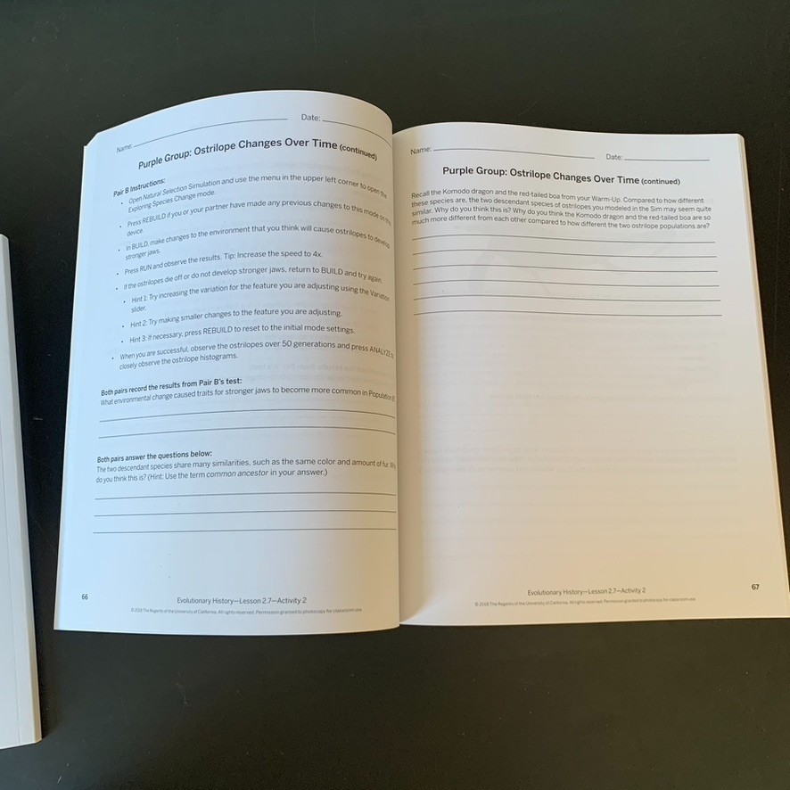 Amplify Science Grade 8 Workbook 9 Book Set Homeschooling Biology Life Science