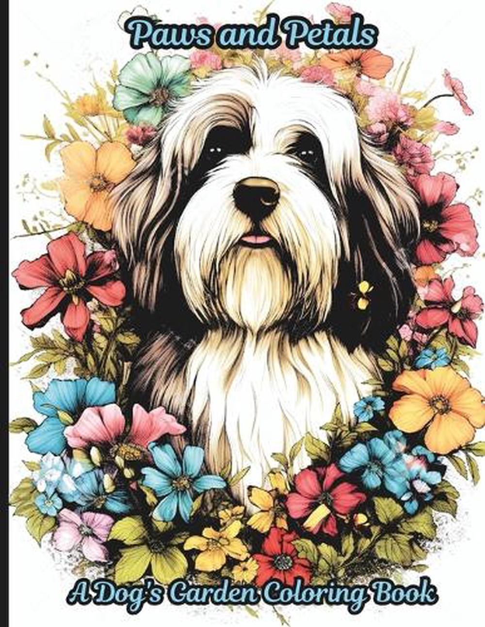 Paws & Petals Coloring Book: A 50-page coloring book that combines the charm of