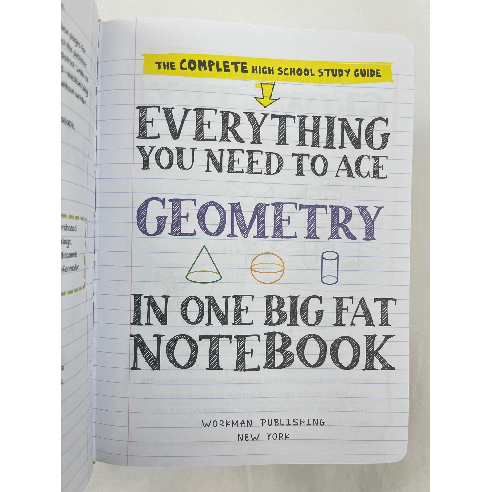 Big Fat Notebook Study Guide Lot 4 English Math Science Geometry Middle High